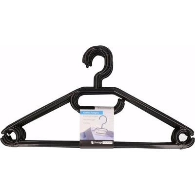 Kleerhangers Set 8 Stuks Zwart