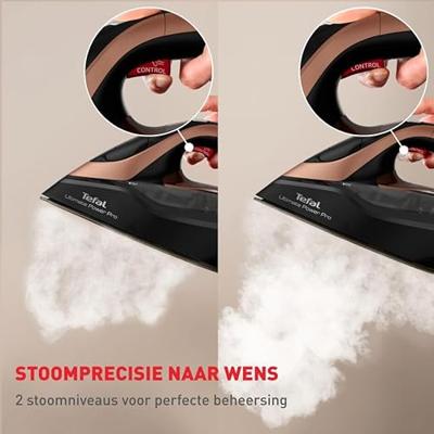 Tefal FV9E50 Ultimate Power Pro Stoomstrijkijzer Zwart/Koper - thumbnail
