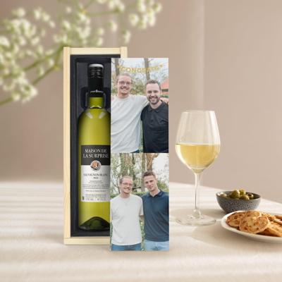 Wijn in bedrukte kist - Maison de la Surprise - Sauvignon Blanc
