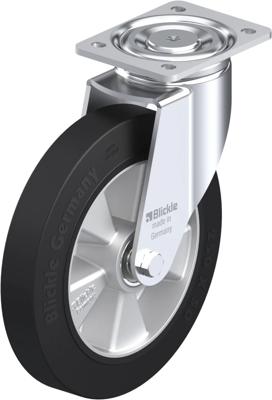 Blickle LH-ALEV 250K Zwenkwiel Wieldiameter: 250 mm Draagvermogen (max.): 650 kg 1 stuk(s)