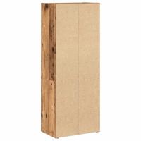 Boekenkast 40x24x102 cm bewerkt hout oud houtkleurig - thumbnail