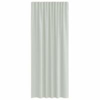 Gordijnen voile met roedezakken 2 st lichtgrijs - thumbnail