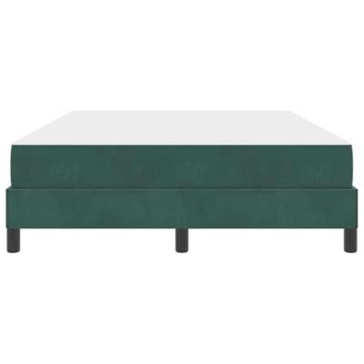 Boxspringbed met matras Donkergroen 160 x 200 cm Fluweel