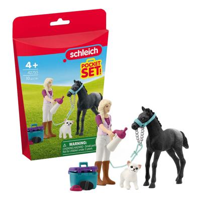 Schleich horse club verzorgingsset voor veulens - 42755 - thumbnail