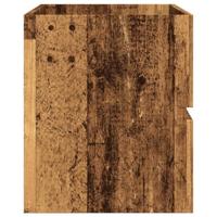 Wastafelkast 100x38,5x45 cm bewerkt hout oud houtkleurig - thumbnail