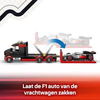 LEGO city 60493 f1 displaytruck met audi f1 racewage - thumbnail