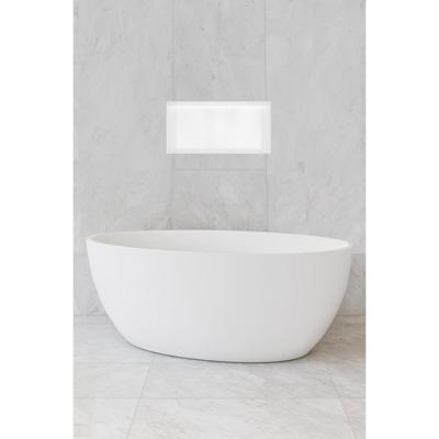 Hotbath &More Inbouwnis - 30 x 60 x 10 cm - Frameless - met LED-verlichting - Mat Wit