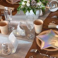 Santex Metallic Zilver Tafelloper - thumbnail