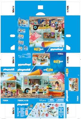 Playmobil® My Life ijscowagen met surfshop - thumbnail