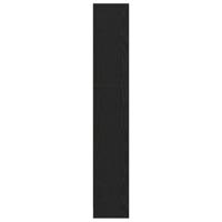 Boekenkast 4-laags 80x24x143 cm spaanplaat zwart eikenkleurig - thumbnail