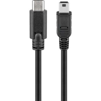 goobay USB-C 2.0 naar Mini USB-B 2.0 adapter goobay USB-C 2.0 naar Mini USB-B 2.0 adapter