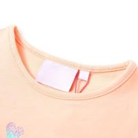 Kindershirt 128 lichtoranje - thumbnail