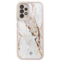 Samsung Galaxy A13 4G beige case - Marmer goud - thumbnail