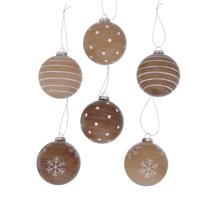 Boltze Home Kerstbal warel glas ø8cm - thumbnail