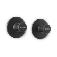 Brabantia handdoekhaakjes set van 2 dark grey - thumbnail