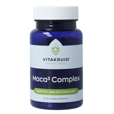 Maca complex zwart/geel/rood 90 Vegetarische capsules