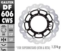 GALFER remschijf "df606" rotor brake rotors floating supermoto - thumbnail