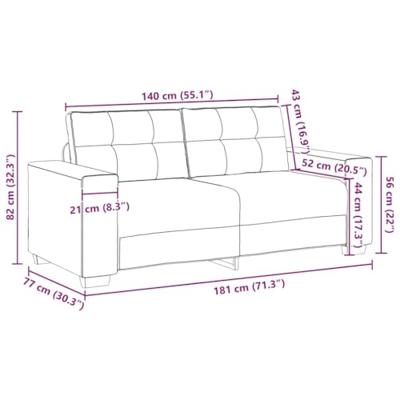 Loveseat bank 140 cm fluweel zwart