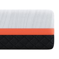 Matras Wit en Grijs 140 x 200 cm Traagschuim - thumbnail