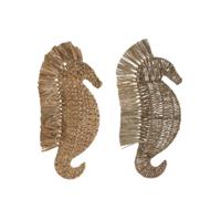 Wanddecoratie Home ESPRIT Waterhyacint 28 x 5 x 58 cm (2 Stuks) - thumbnail