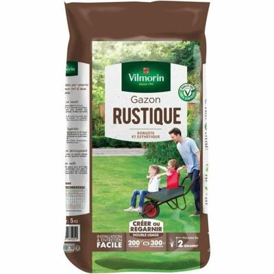 VILMORIN graszaad - Rustieke zak van 5 kg - Meerjarig, dicht, robuust en aantrekkelijk