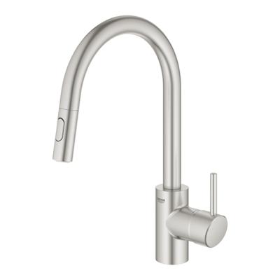 GROHE Concetto Keukenkraan - uittrekbare uitloop - 2 straalsoorten - supersteel geborsteld 31483dc2