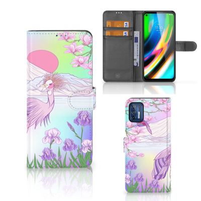 Motorola Moto G9 Plus | Telefoonhoesje | Met pasjeshouder | Bird