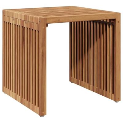 Tuin Bijzettafel Bruin 45 x 42.5 x 45 cm Massief teakhout