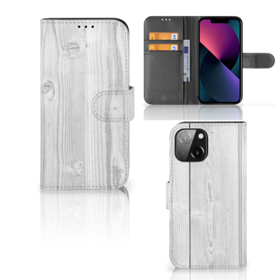 iPhone 13 Mini | Book Style Case | White Wood iPhone 13 Mini | Book Style Case | White Wood