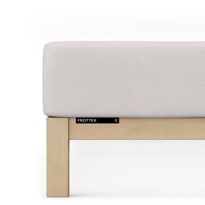 Schlafgut Schlafgut Badstof Hoeslaken L - 140x200 - 160x200 511 Grey Light