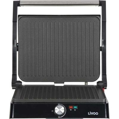 Vlees- en paninigrill - LIVOO - DOC223 - 2200W - 2 platen - Antiaanbaklaag - Kookoppervlak 29 x 23 cm - Indicatielampjes - thumbnail