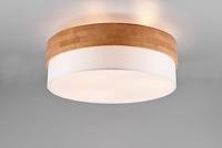 Trio Ø 50cm plafondlampSeasons hout met wit - 611500301 - thumbnail