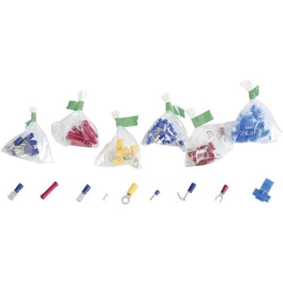 838517 Assortiment kabelschoenen 0.705 mm² - 10 mm² Wit, Geel, Rood, Blauw, Metaal 1050 stuk(s)