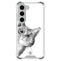 Samsung Galaxy S23 shockproof hoesje - Kat kiekeboe - thumbnail