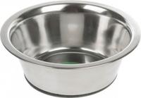 Rvs eet of drinkbakje met antislip bodem 11 cm - thumbnail