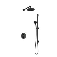 Hotbath Cobber IBS20ABL inbouwdouche met 3s handdouche en glijstang zwart mat - thumbnail