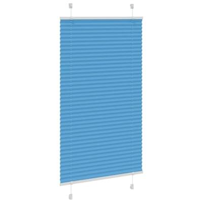 Pliss rolgordijn 80x150 cm stofbreedte 79,4 cm polyester blauw - thumbnail