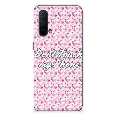 OnePlus Nord CE 5G Silicone-hoesje Flowers Pink DTMP OnePlus Nord CE 5G Silicone-hoesje Flowers Pink DTMP