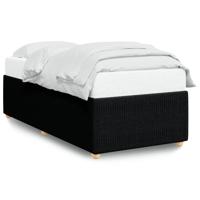 Bedframe zonder matras 90x200 cm stof zwart - thumbnail
