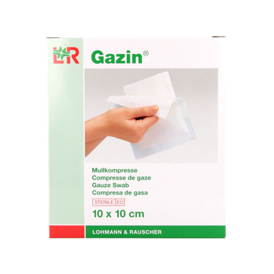 Gazin Gaaskompres 10 x 10 steriel 5 x 2 10 Stuks Gazin Gaaskompres 10 x 10 steriel 5 x 2 10 Stuks