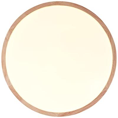 Brilliant PlafondlampBrodsky Ø 39cm wit met hout - G99790/75