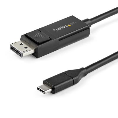 StarTech.com 2m USB-C to DisplayPort 1.2 Kabel 4K 60Hz - Bidirectionele en Omkeerbare DP naar USB-C of USB-C naar DP Video Adapter Kabel - HBR2/HDR - USB Type-C/TB3 Monitorkabel