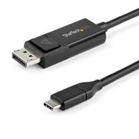 StarTech.com 2m USB-C to DisplayPort 1.2 Kabel 4K 60Hz - Bidirectionele en Omkeerbare DP naar USB-C of USB-C naar DP Video Adapter Kabel - HBR2/HDR - USB Type-C/TB3 Monitorkabel - thumbnail