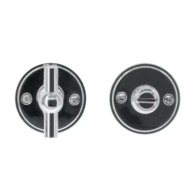 Hdd Pro WC Garnituur Rond Retro 48 Mm Plat Petana Nikkel