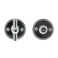 Hdd Pro WC Garnituur Rond Retro 48 Mm Plat Petana Nikkel - thumbnail