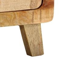 Nachtkastje 40x32x46 cm massief ruw mangohout - thumbnail