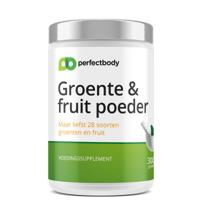 Daily Greens groente- & fruitpoeder - 27 soorten groente & fruit - Rijk aan vezels, enzymen & probiotica - 300 gram PerfectBody - thumbnail