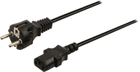 Voedingskabel | Schuko Male - IEC-320-C13 | 10 m | Zwart - thumbnail