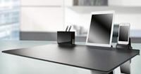 HAN Tablethouder smart-Line, tabletstandaard voor op kantoor met soft-grip opstelvlak, geschikt voor alle gangbare tablets, 92140-13, zwart - thumbnail