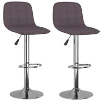 Barkrukken 2 st stof taupe - thumbnail